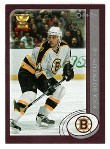 Nick Boynton - Boston Bruins (NHL Hockey Card) 2002-03 O-Pee-Chee # 211 Mint