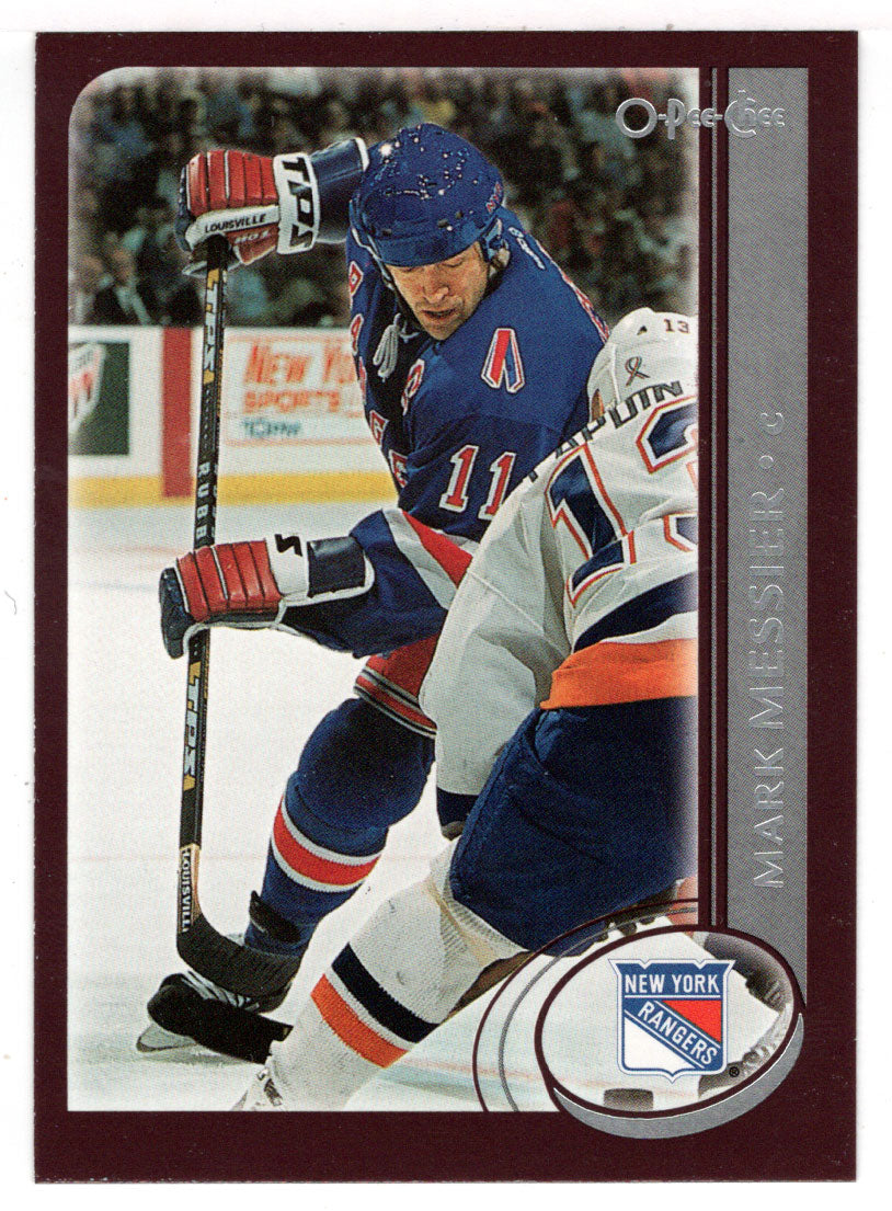Mark Messier - New York Rangers (NHL Hockey Card) 2002-03 O-Pee-Chee # 242 Mint