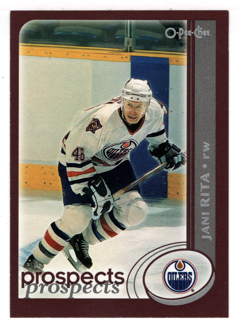 Jani Rita - Edmonton Oilers - Prospects (NHL Hockey Card) 2002-03 O-Pee-Chee # 287 Mint