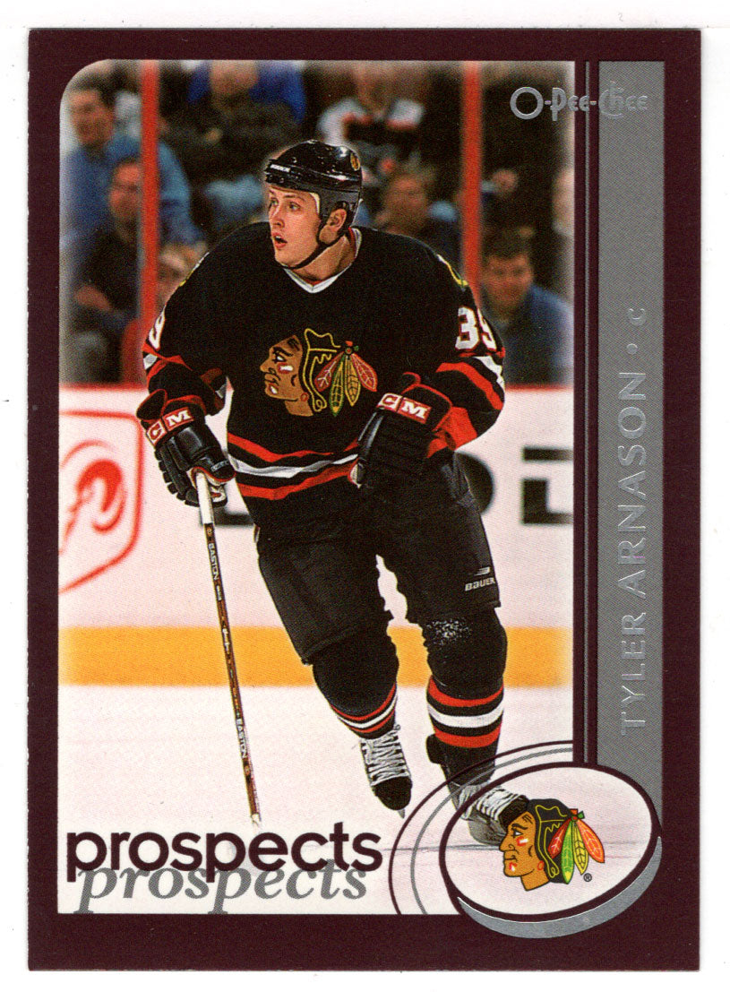 Tyler Arnason - Chicago Blackhawks - Prospects (NHL Hockey Card) 2002-03 O-Pee-Chee # 300 Mint