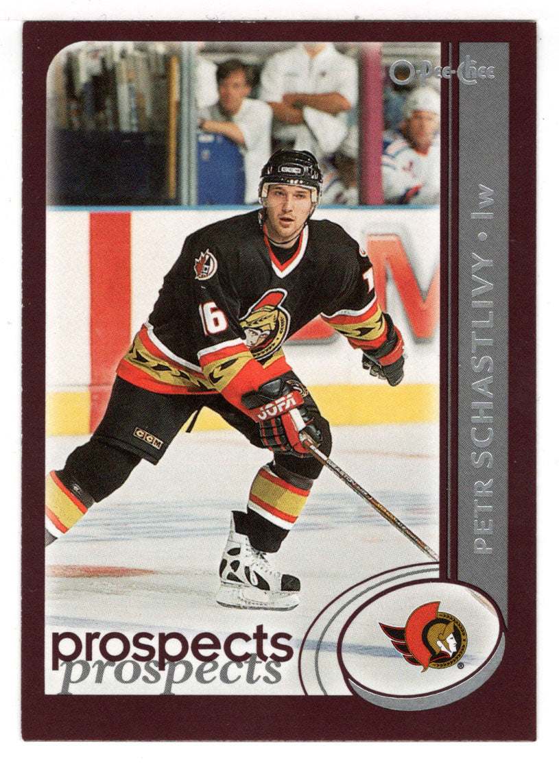 Petr Schastlivy - Ottawa Senators - Prospects (NHL Hockey Card) 2002-03 O-Pee-Chee # 301 Mint