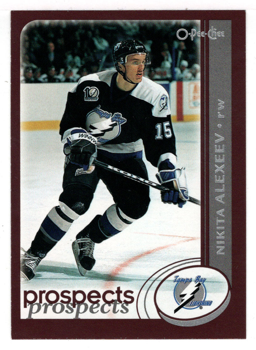 Nikita Alexeev - Tampa Bay Lightning - Prospects (NHL Hockey Card) 2002-03 O-Pee-Chee # 306 Mint