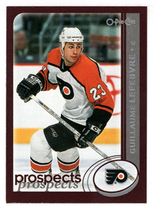 Guillaume Lefebvre - Philadelphia Flyers - Prospects (NHL Hockey Card) 2002-03 O-Pee-Chee # 309 Mint