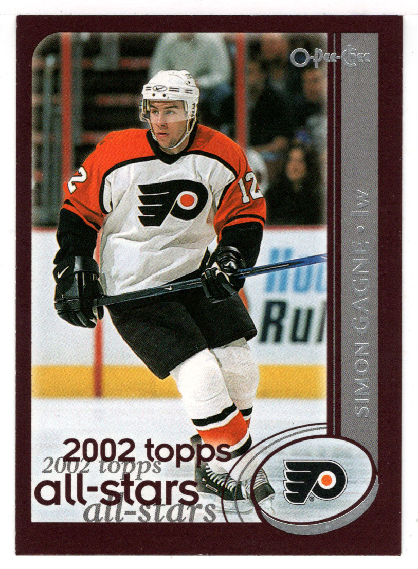 Simon Gagne - Philadelphia Flyers - All-Stars (NHL Hockey Card) 2002-03 O-Pee-Chee # 325 Mint
