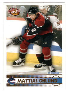 Mattias Ohlund - Vancouver Canucks (NHL Hockey Card) 2002-03 Pacific Complete # 57 Mint