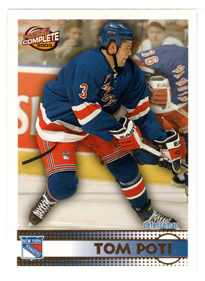 Tom Poti - New York Rangers (NHL Hockey Card) 2002-03 Pacific Complete # 230 Mint