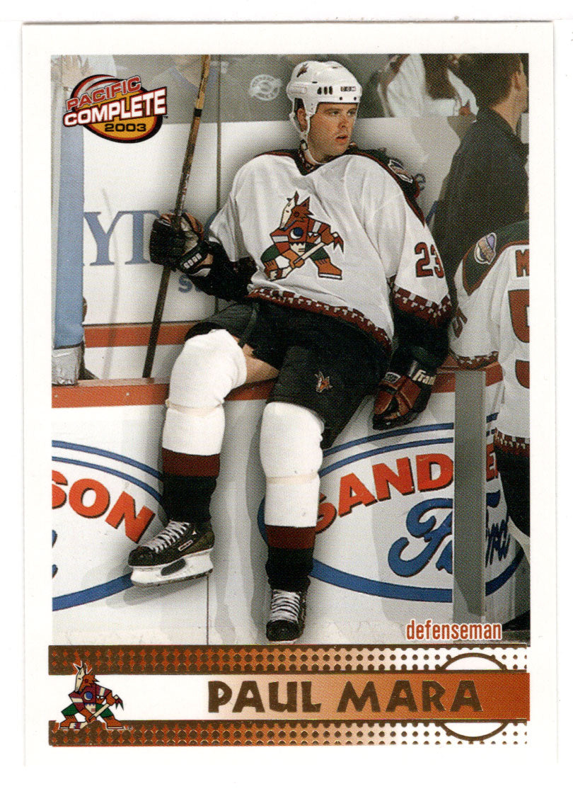 Paul Mara - Phoenix Coyotes (NHL Hockey Card) 2002-03 Pacific Complete # 251 Mint