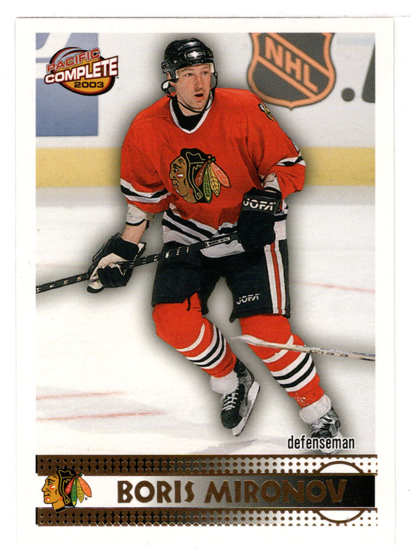 Boris Mironov - Chicago Blackhawks (NHL Hockey Card) 2002-03 Pacific Complete # 262 Mint