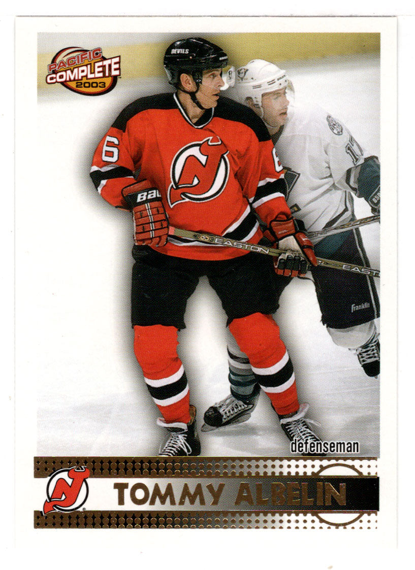 Tommy Albelin - New Jersey Devils (NHL Hockey Card) 2002-03 Pacific Complete # 291 Mint