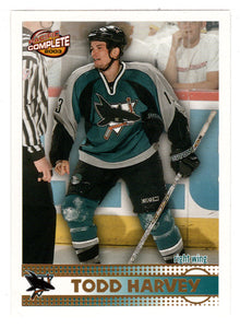 Todd Harvey - San Jose Sharks (NHL Hockey Card) 2002-03 Pacific Complete # 382 Mint