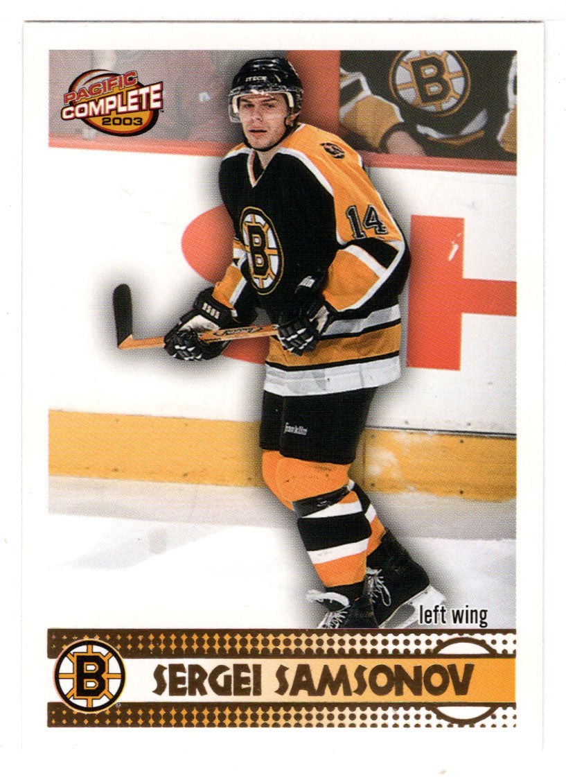 Sergei Samsonov - Boston Bruins (NHL Hockey Card) 2002-03 Pacific Complete # 403 Mint