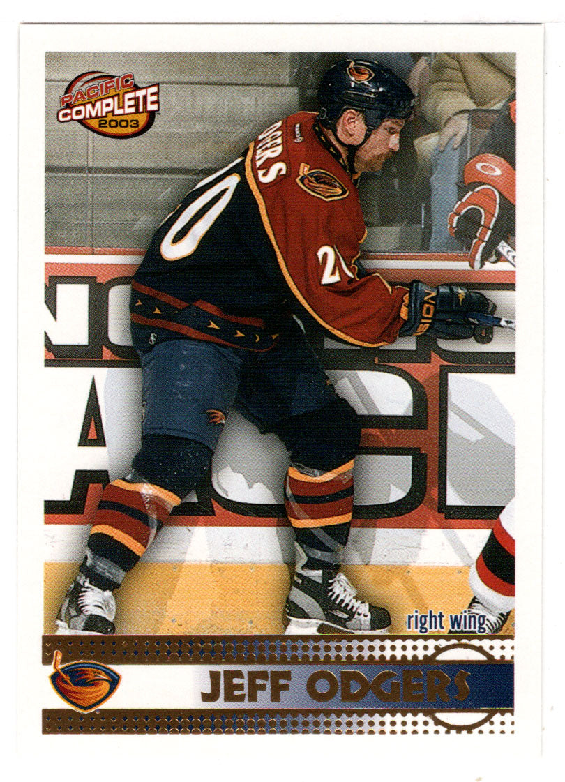 Jeff Odgers - Atlanta Thrashers (NHL Hockey Card) 2002-03 Pacific Complete # 435 Mint