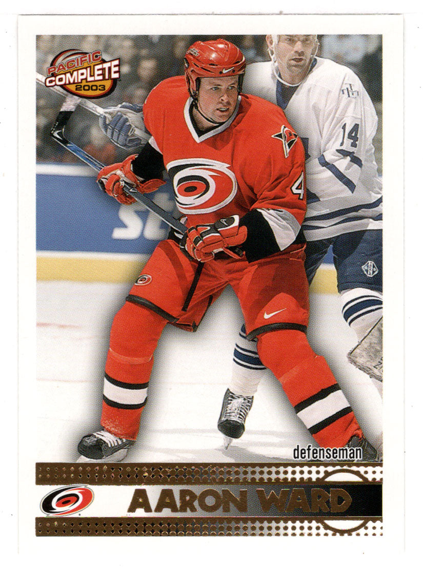 Aaron Ward - Carolina Hurricanes (NHL Hockey Card) 2002-03 Pacific Complete # 458 Mint