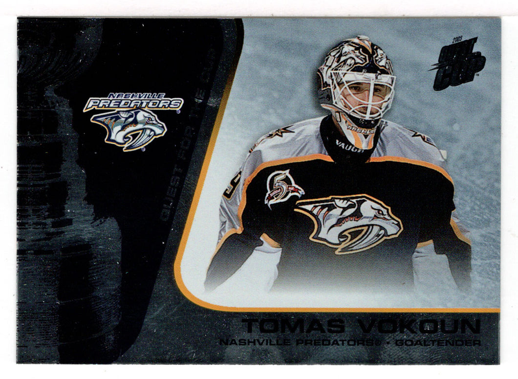 Tomas Vokoun - Nashville Predators (NHL Hockey Card) 2002-03 Pacific Quest for the Cup # 55 Mint