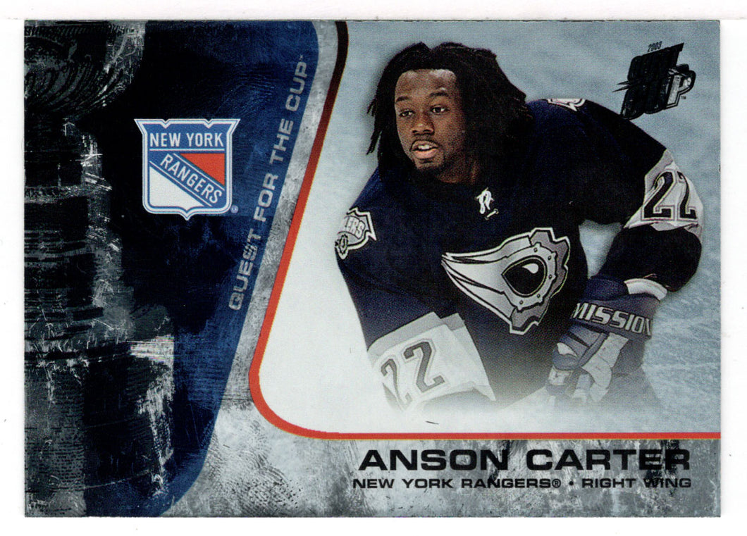 Anson Carter - New York Rangers (NHL Hockey Card) 2002-03 Pacific Quest for the Cup # 64 Mint