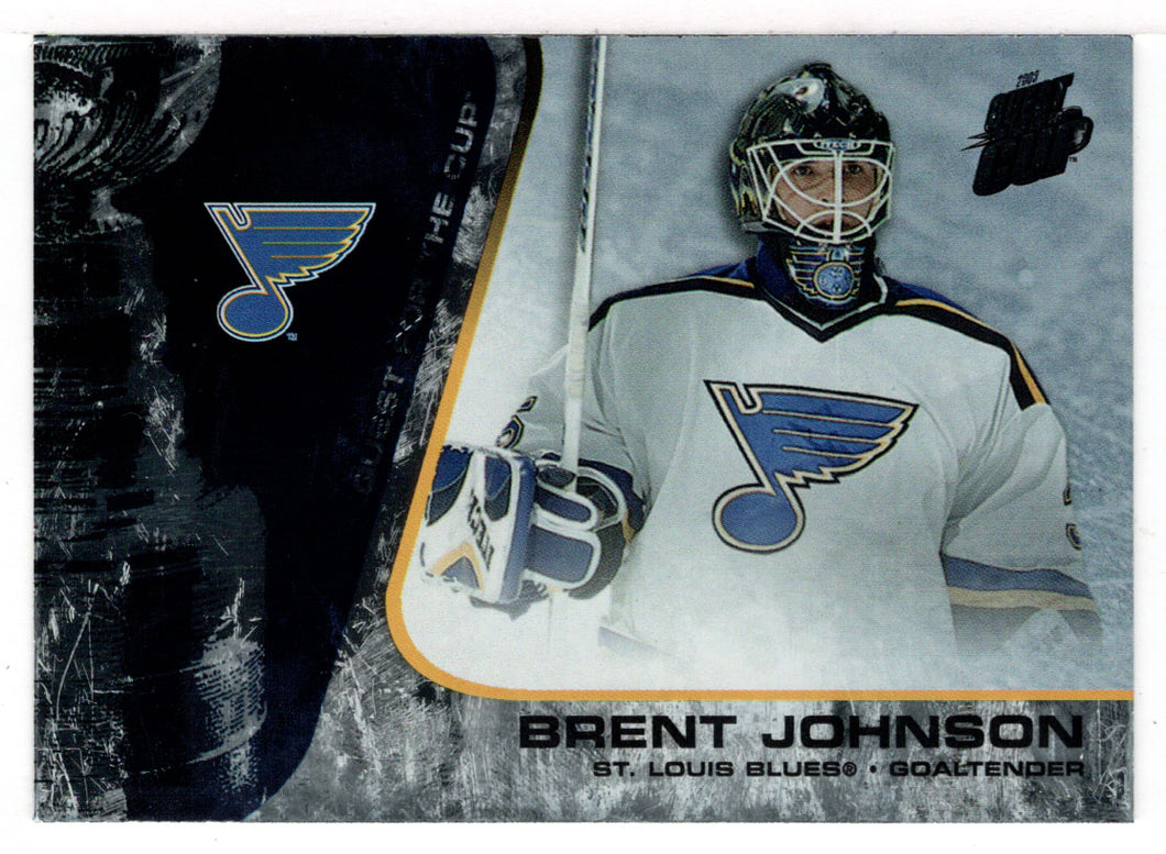 Brent Johnson - St. Louis Blues (NHL Hockey Card) 2002-03 Pacific Quest for the Cup # 82 Mint