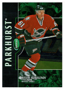 Maxim Afinogenov - Buffalo Sabres (NHL Hockey Card) 2002-03 Parkhurst # 153 Mint
