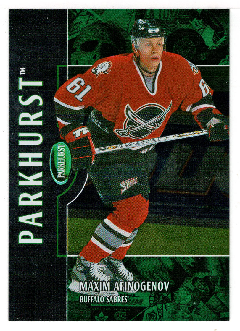 Maxim Afinogenov - Buffalo Sabres (NHL Hockey Card) 2002-03 Parkhurst # 153 Mint