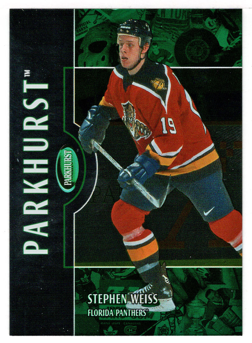 Stephen Weiss - Florida Panthers (NHL Hockey Card) 2002-03 Parkhurst # 169 Mint