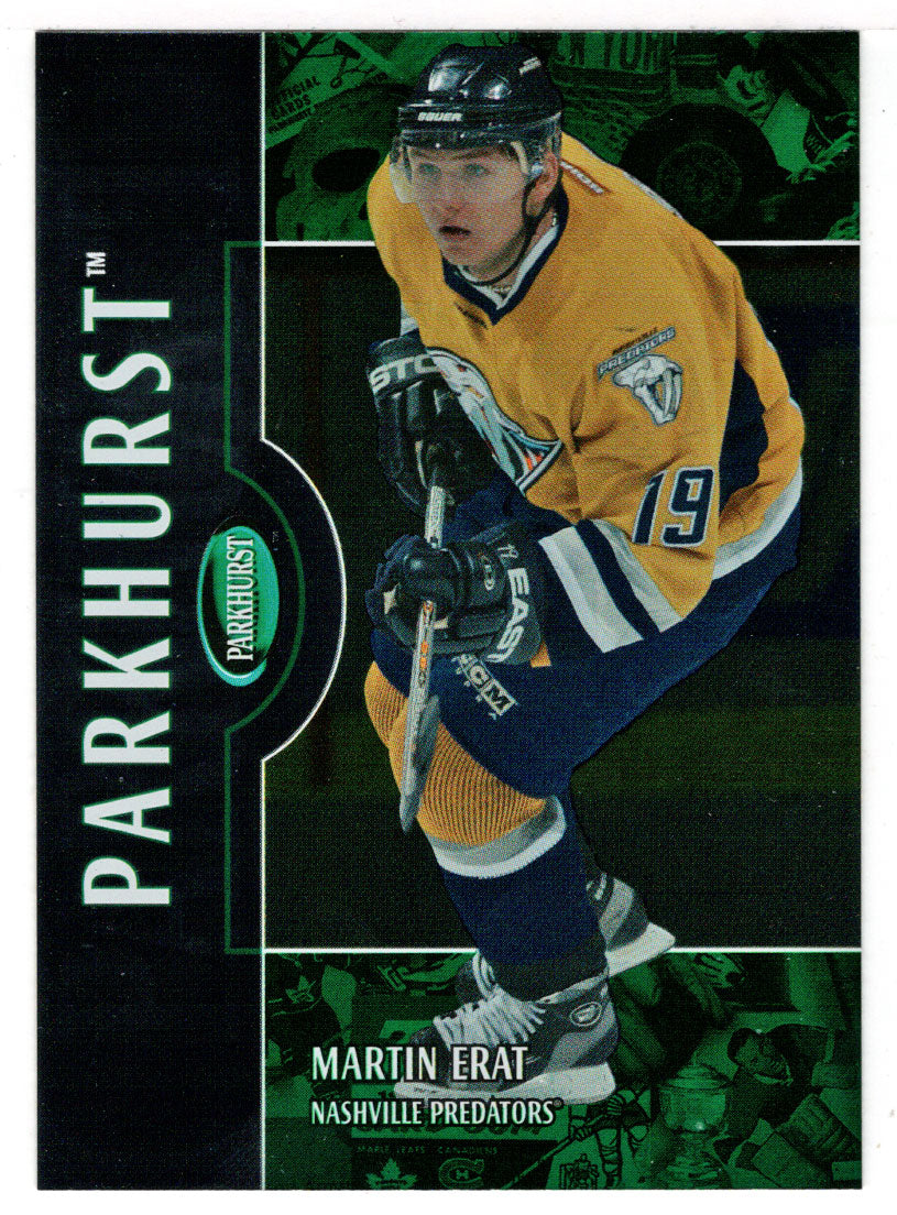 Martin Erat - Nashville Predators (NHL Hockey Card) 2002-03 Parkhurst # 189 Mint
