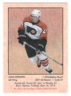 Sami Kapanen - Philadelphia Flyers (NHL Hockey Card) 2002-03 Parkhurst Retro # 29 Mint