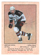 Miroslav Satan - Buffalo Sabres (NHL Hockey Card) 2002-03 Parkhurst Retro # 42 Mint