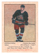Rostislav Klesla - Columbus Blue Jackets (NHL Hockey Card) 2002-03 Parkhurst Retro # 115 Mint