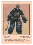 Olaf Kolzig - Washington Capitals (NHL Hockey Card) 2002-03 Parkhurst Retro # 127 Mint