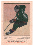 Ladislav Nagy - Phoenix Coyotes (NHL Hockey Card) 2002-03 Parkhurst Retro # 142 Mint