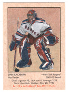 Dan Blackburn - New York Rangers (NHL Hockey Card) 2002-03 Parkhurst Retro # 174 Mint
