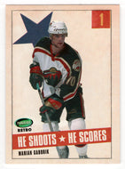 Marian Gaborik - Minnesota Wild (NHL Hockey Card) 2002-03 Parkhurst Retro He Shoots He Scores Points # 1 Mint