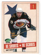 Dany Heatley - Atlanta Thrashers (NHL Hockey Card) 2002-03 Parkhurst Retro He Shoots He Scores Points # 2 Mint