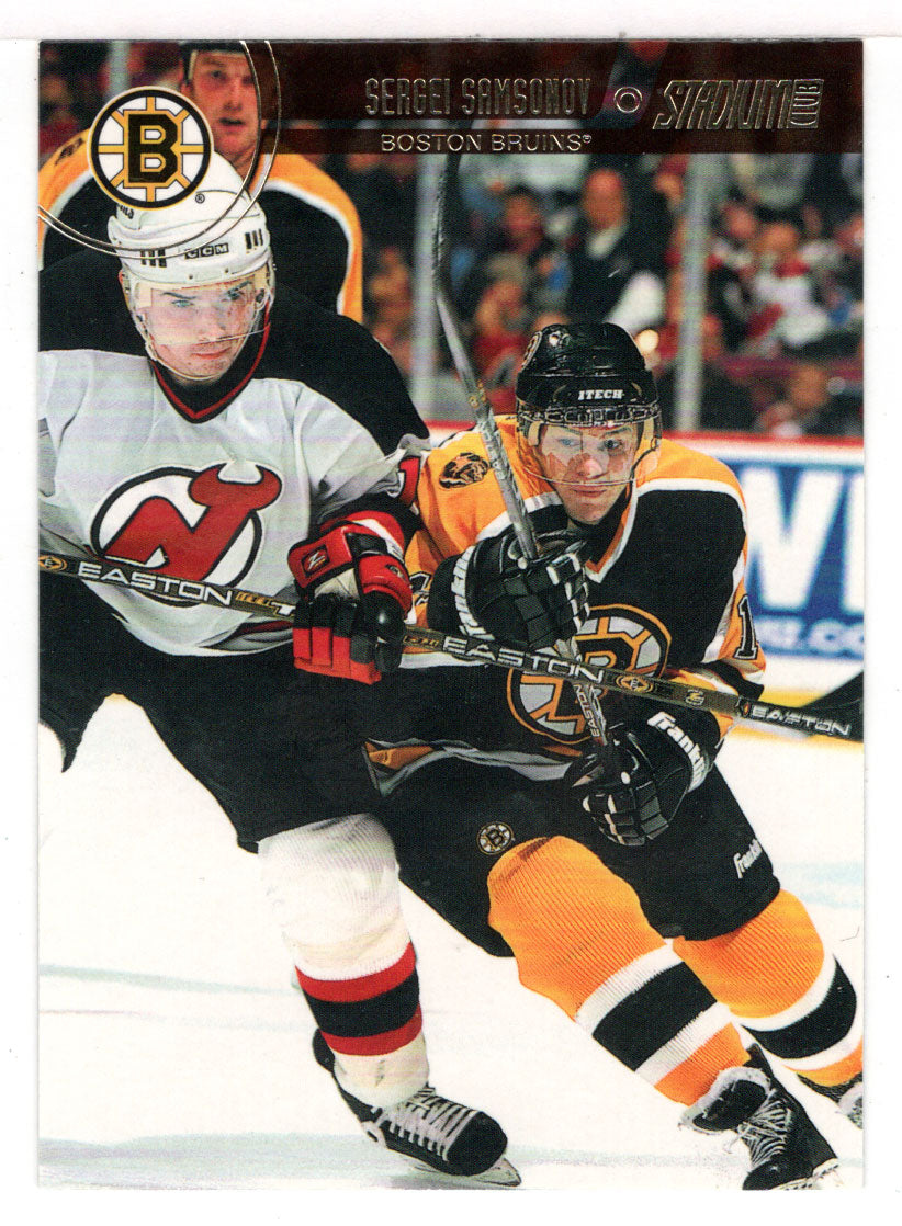 Sergei Samsonov - Boston Bruins (NHL Hockey Card) 2002-03 Topps Stadium Club # 20 Mint