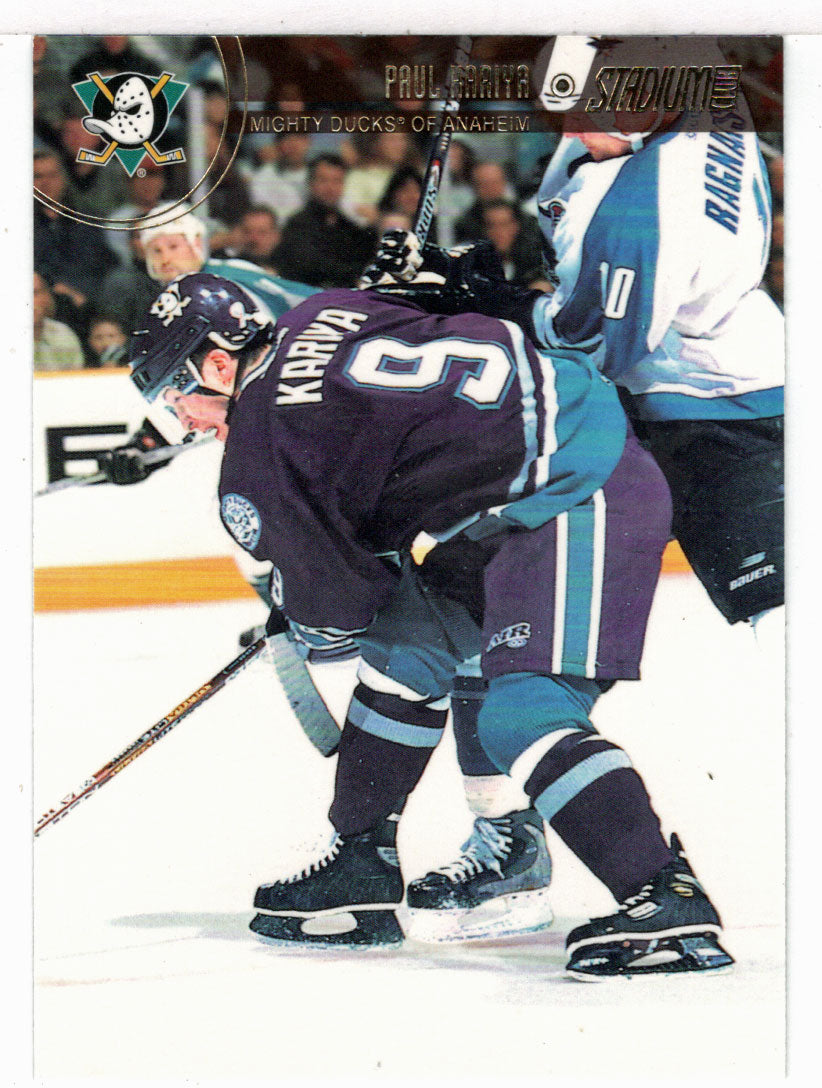 Paul Kariya - Anaheim Mighty Ducks (NHL Hockey Card) 2002-03 Topps Stadium Club # 57 Mint