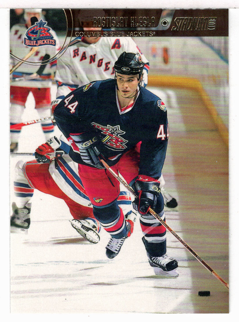 Rostislav Klesla - Columbus Blue Jackets (NHL Hockey Card) 2002-03 Topps Stadium Club # 84 Mint