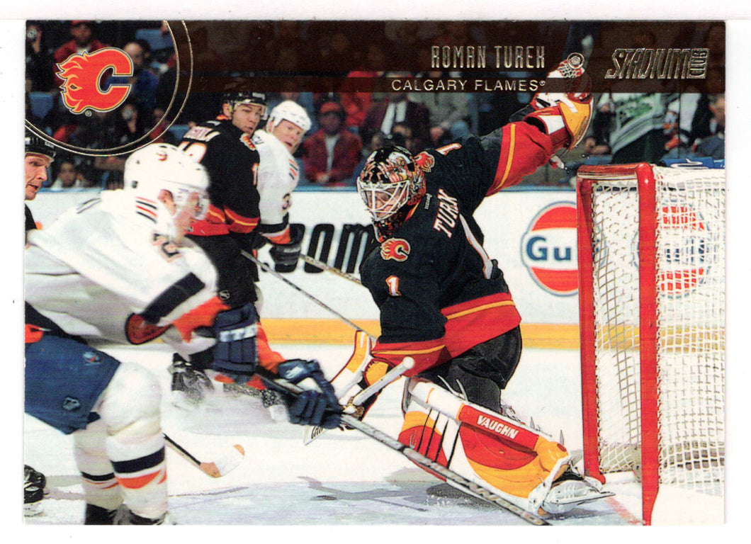 Roman Turek - Calgary Flames (NHL Hockey Card) 2002-03 Topps Stadium Club # 86 Mint