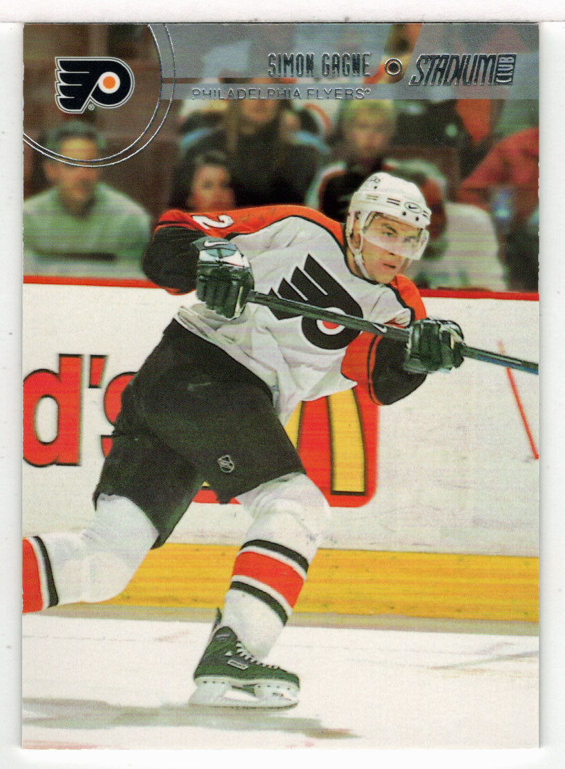 Simon Gagne - Philadelphia Flyers - Silver Decoy (NHL Hockey Card) 2002-03 Topps Stadium Club # 24 Mint