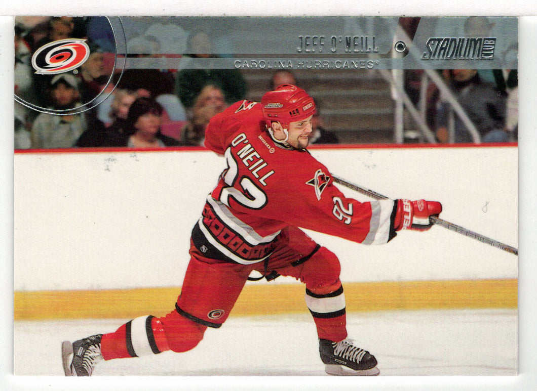 Jeff O'Neill - Carolina Hurricanes - Silver Decoy (NHL Hockey Card) 2002-03 Topps Stadium Club # 32 Mint