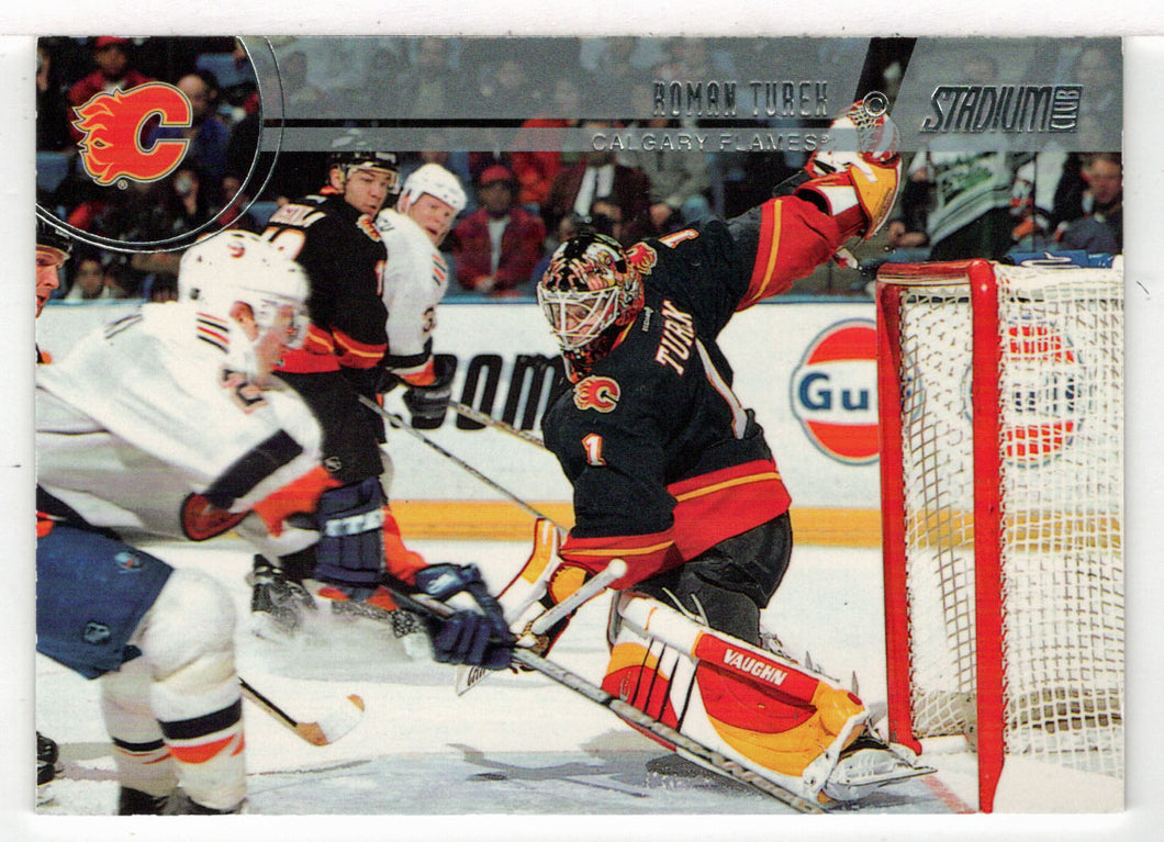 Roman Turek - Calgary Flames - Silver Decoy (NHL Hockey Card) 2002-03 Topps Stadium Club # 86 Mint