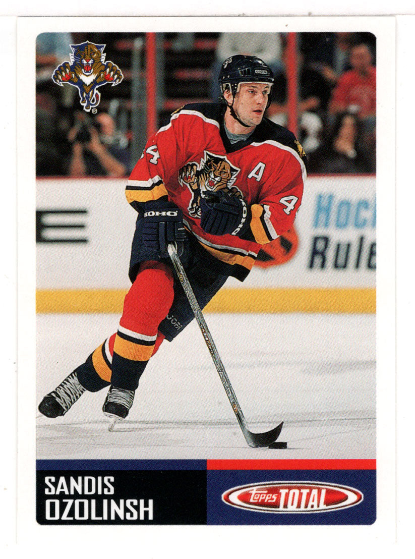 Sandis Ozolinsh - Florida Panthers (NHL Hockey Card) 2002-03 Topps Total # 18 Mint