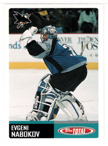 Evgeni Nabokov - San Jose Sharks (NHL Hockey Card) 2002-03 Topps Total # 19 Mint