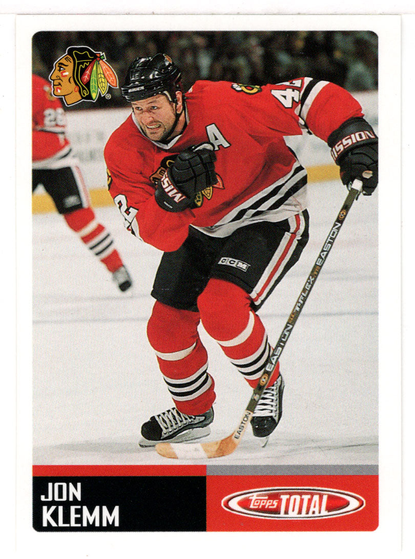 Jon Klemm - Chicago Blackhawks (NHL Hockey Card) 2002-03 Topps Total # 47 Mint