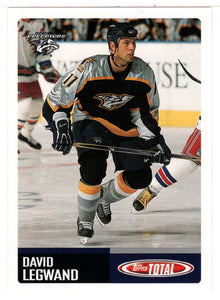 David Legwand - Nashville Predators (NHL Hockey Card) 2002-03 Topps Total # 58 Mint