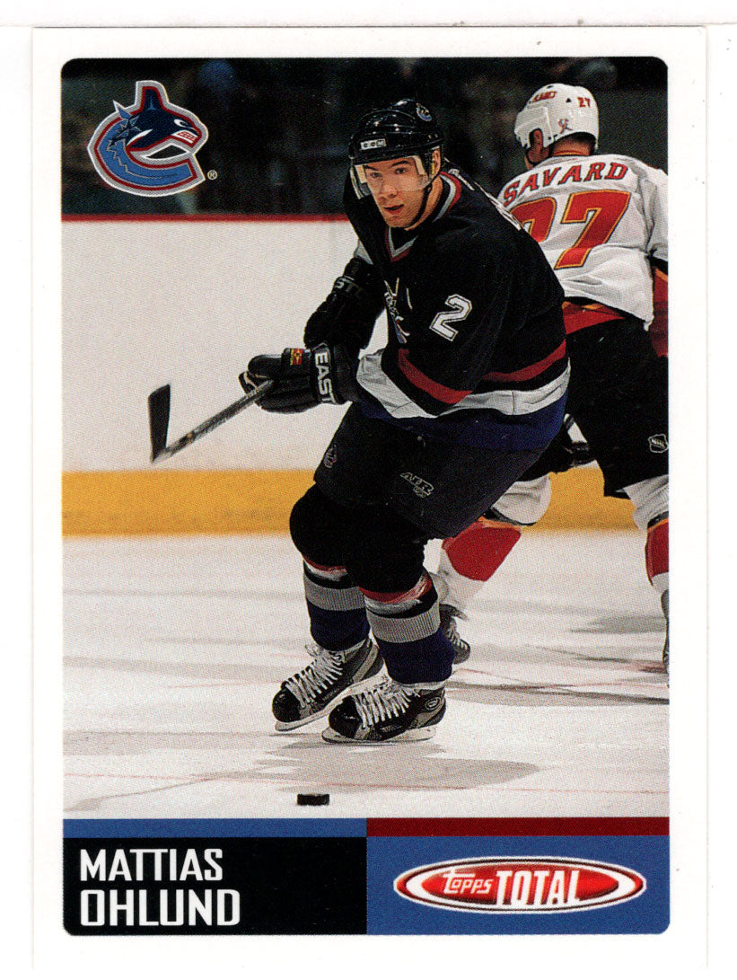 Mattias Ohlund - Vancouver Canucks (NHL Hockey Card) 2002-03 Topps Total # 60 Mint