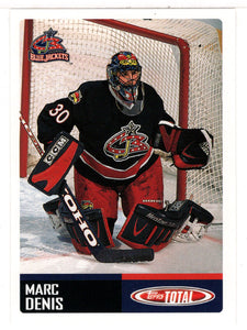 Marc Denis - Columbus Blue Jackets (NHL Hockey Card) 2002-03 Topps Total # 87 Mint