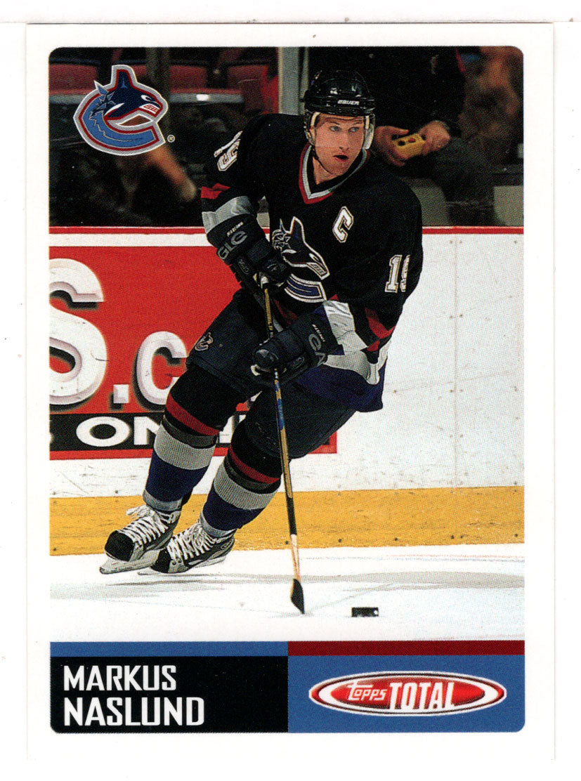 Markus Naslund - Vancouver Canucks (NHL Hockey Card) 2002-03 Topps Total # 102 Mint