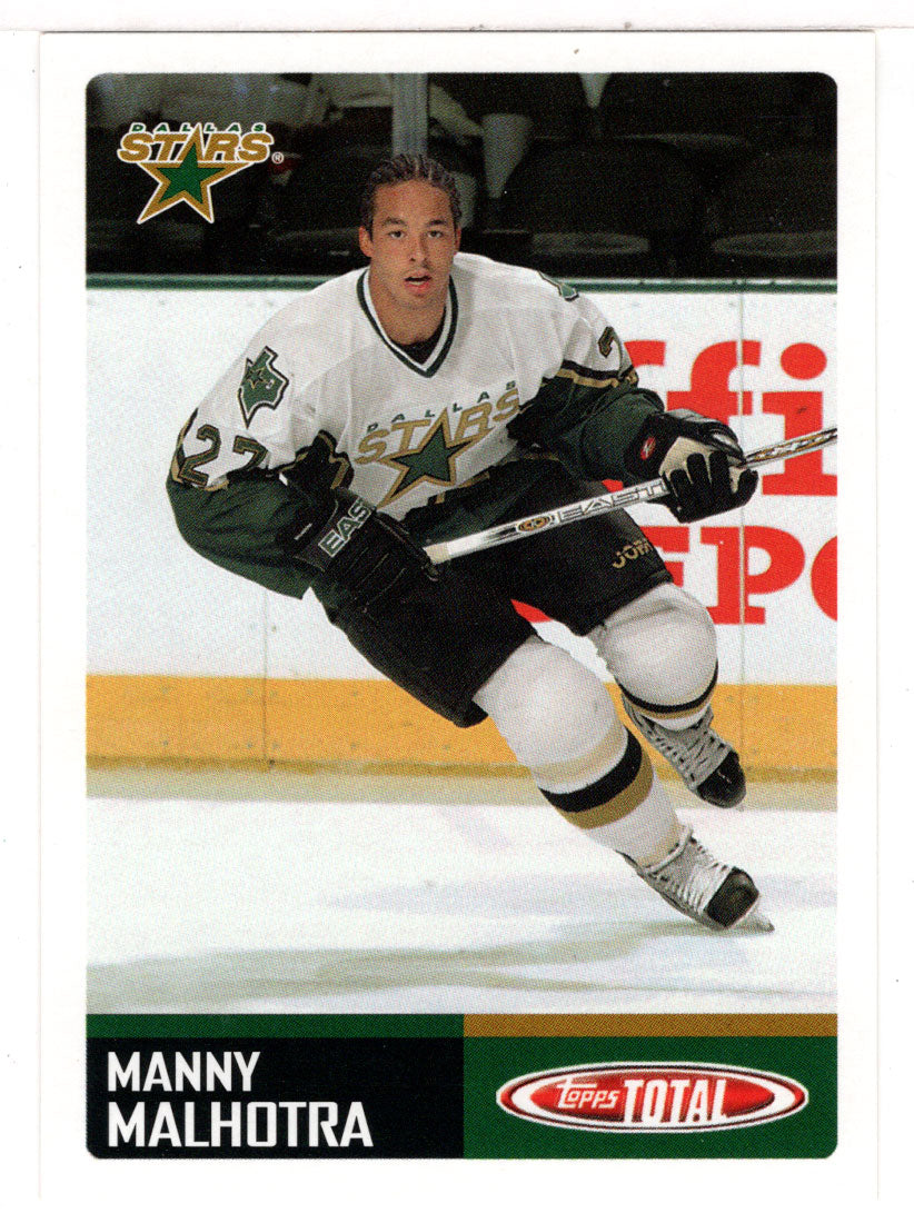 Manny Malhotra - Dallas Stars (NHL Hockey Card) 2002-03 Topps Total # 112 Mint