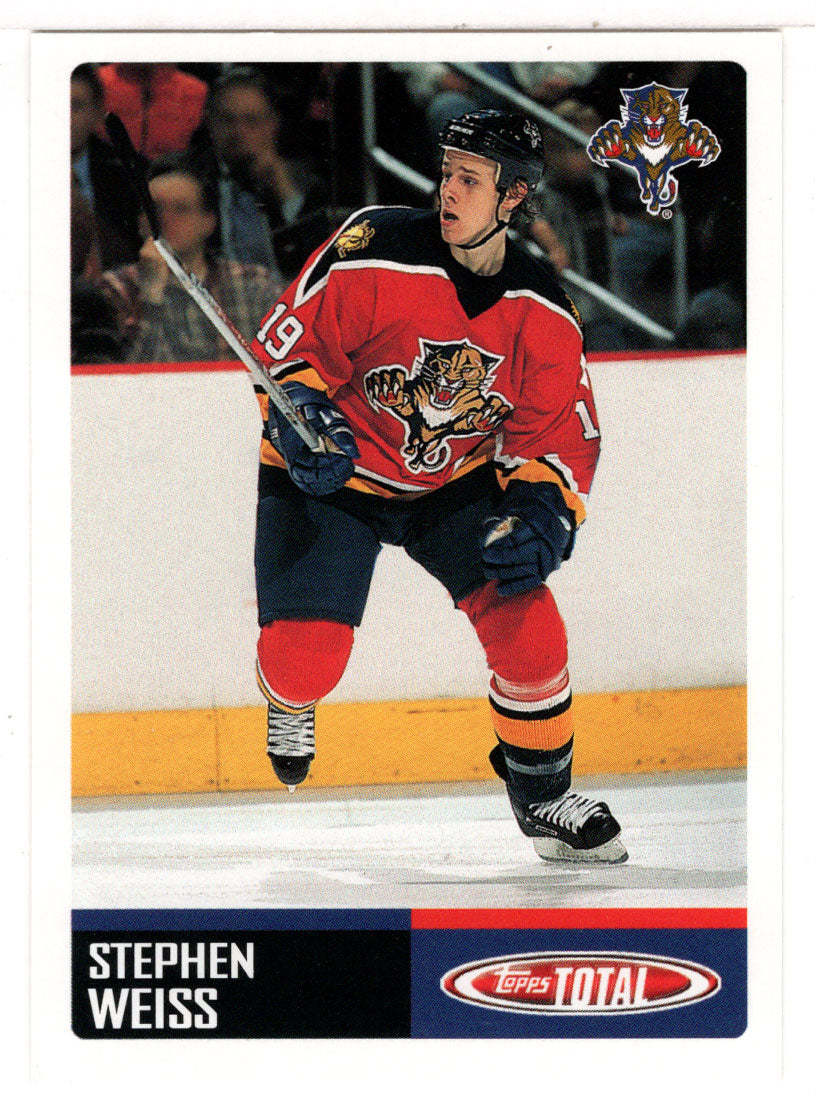 Stephen Weiss - Florida Panthers (NHL Hockey Card) 2002-03 Topps Total # 128 Mint