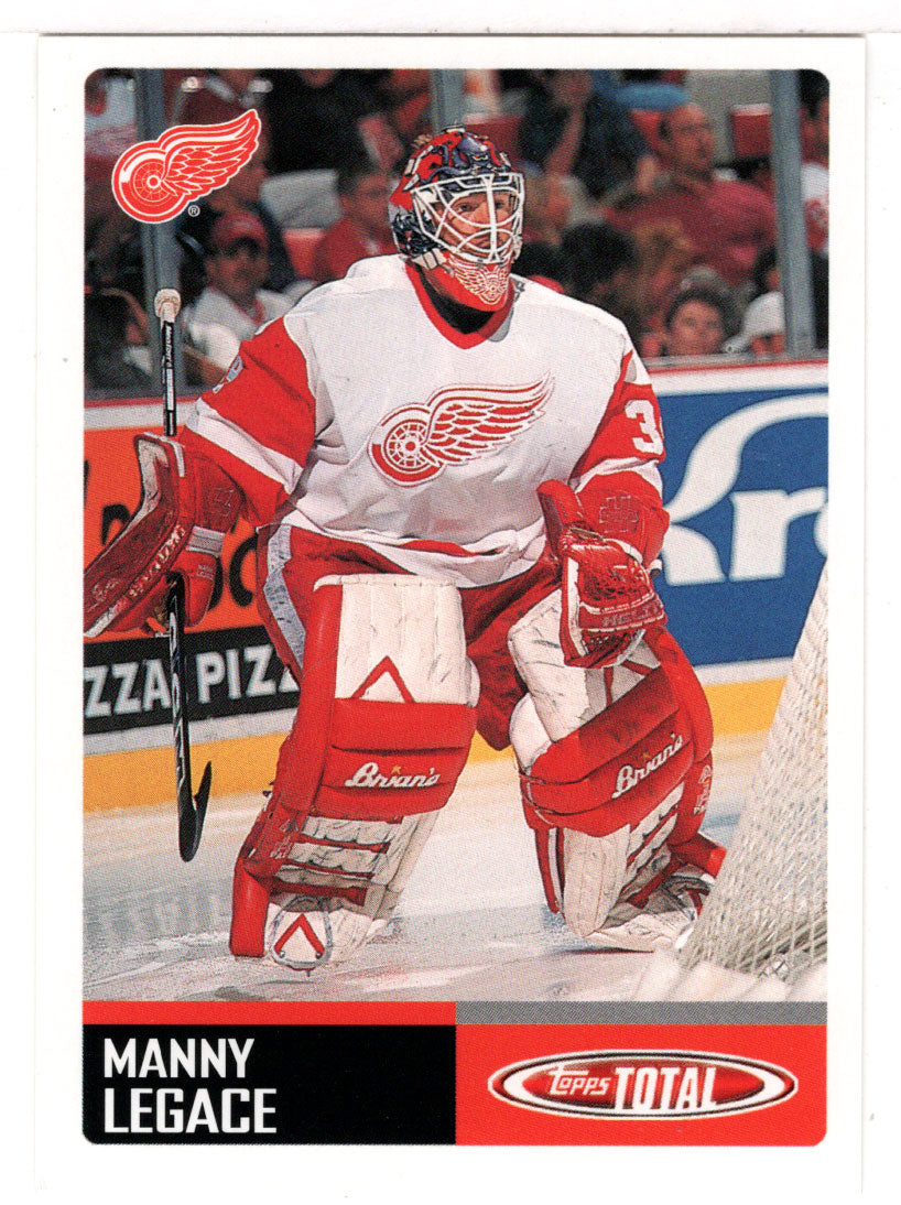 Manny Legace - Detroit Red Wings (NHL Hockey Card) 2002-03 Topps Total # 129 Mint