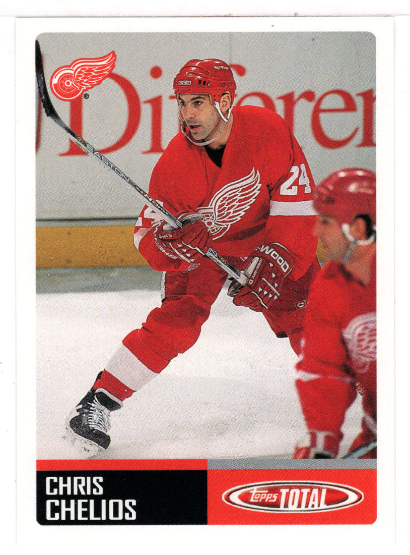 Chris Chelios - Detroit Red Wings (NHL Hockey Card) 2002-03 Topps Total # 134 Mint